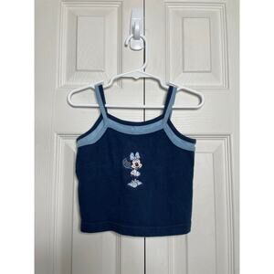 Vintage The Disney Store Minnie Mouse Tennis Tank Top Girls Size 18 Mo Blue